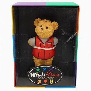 2000-2001 May Company “Wish Bear” ornament.  Original tags on back of ornament